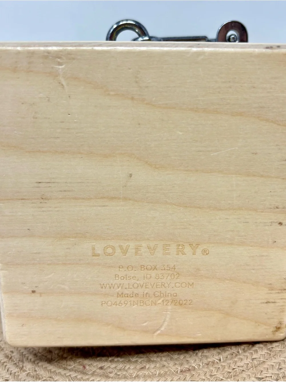 Lovevery Wooden Latches Lock Box The Realist Montessori Learning Portable Toy